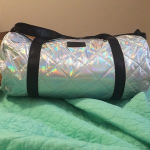 Pink weekender bag